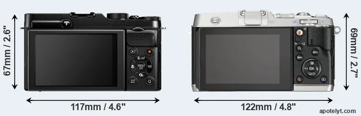 Comparison X-A1 or E-P5 rear