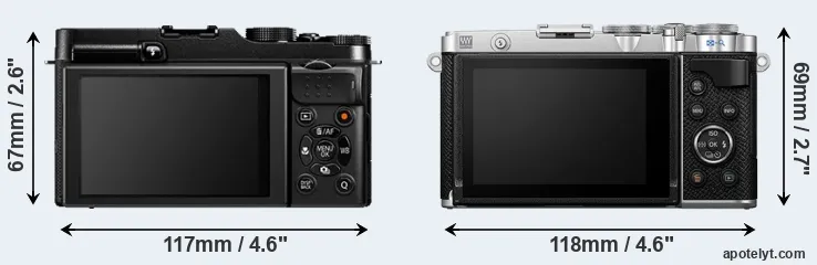 Comparison X-A1 or E-P7 rear