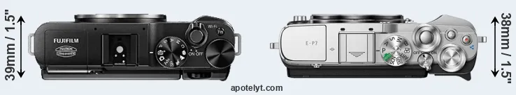 Compare X-A1 versus E-P7 top