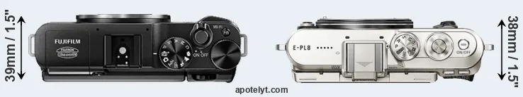 Compare X-A1 versus E-PL8 top