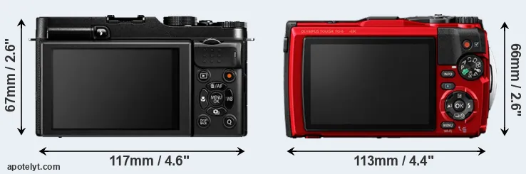 Comparison X-A1 or TG-6 rear