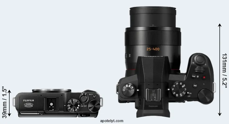 Compare X-A1 versus FZ1000 II top