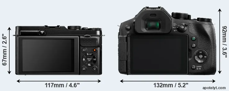 Comparison X-A1 or FZ330 rear