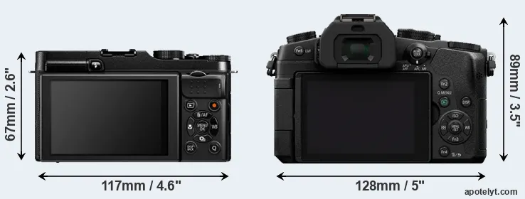 Comparison X-A1 or G85 rear
