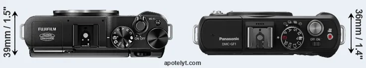 Compare X-A1 versus GF1 top