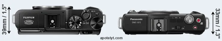 Compare X-A1 versus GF2 top