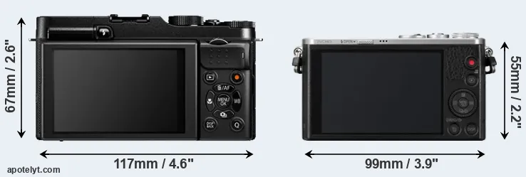 Comparison X-A1 or GM1 rear