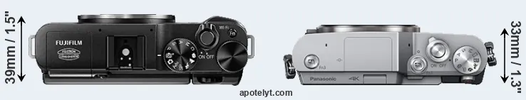 Compare X-A1 versus GX800 top