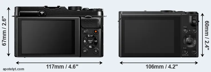 Comparison X-A1 or LX15 rear