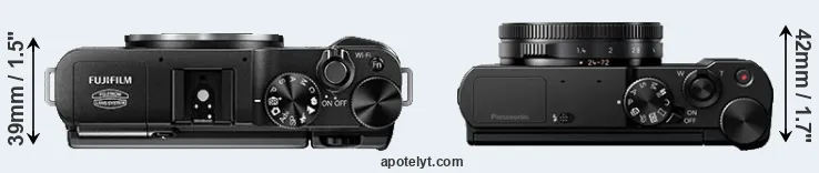 Compare X-A1 versus LX15 top
