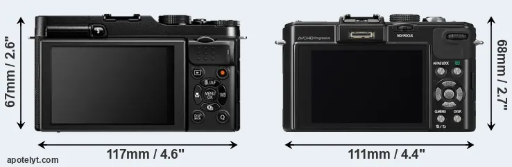 Comparison X-A1 or LX7 rear