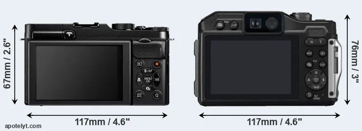 Comparison X-A1 or TS7 rear
