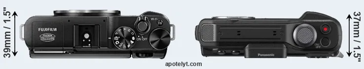 Compare X-A1 versus TS7 top