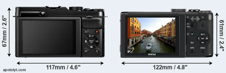 Comparison X-A1 or MX-1 rear