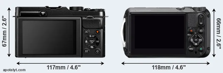 Comparison X-A1 or WG-6 rear