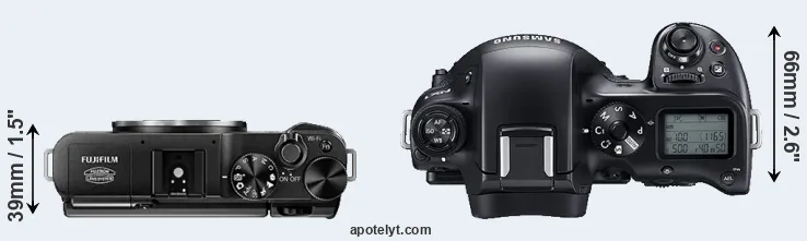 Compare X-A1 versus NX1 top