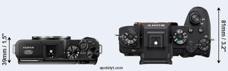 Compare X-A1 versus A1 top