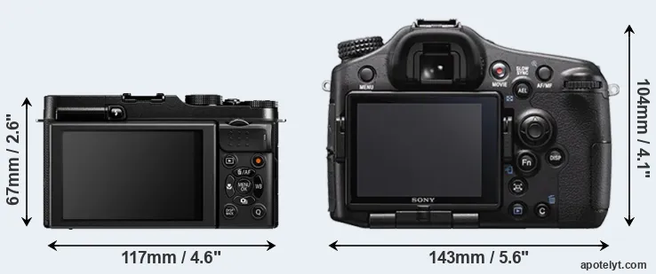 Comparison X-A1 or A77 II rear