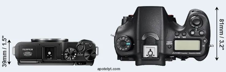 Compare X-A1 versus A77 II top