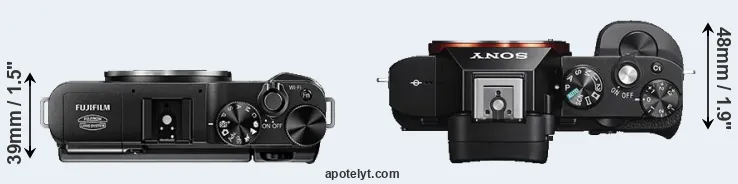 Compare X-A1 versus A7S top
