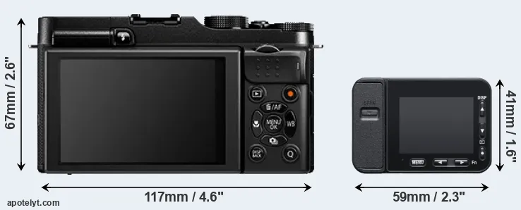 Comparison X-A1 or RX0 II rear