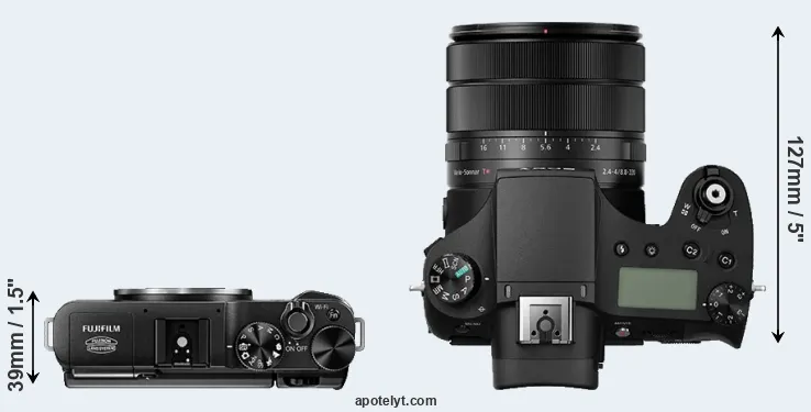 Compare X-A1 versus RX10 III top