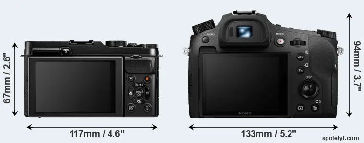 Comparison X-A1 or RX10 IV rear