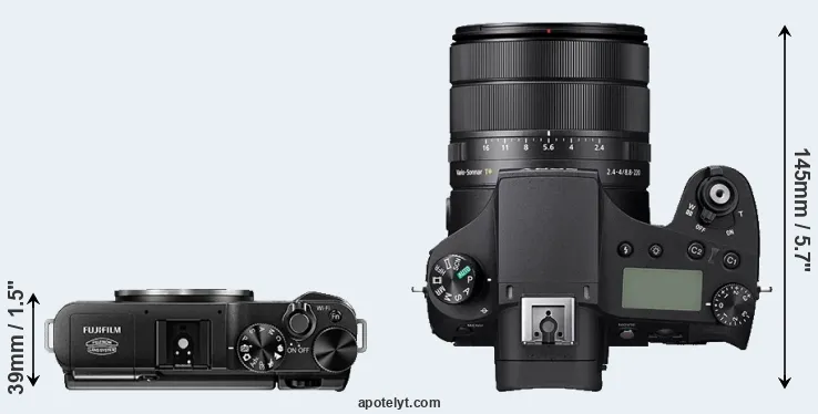 Compare X-A1 versus RX10 IV top