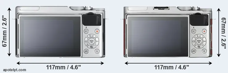 Comparison X-A10 or X-A3 rear