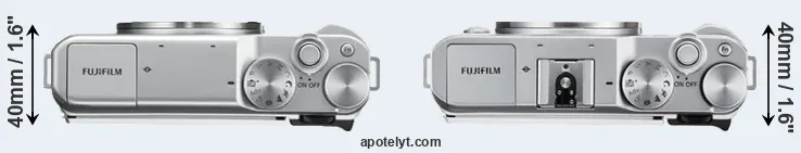 Compare X-A10 versus X-A3 top