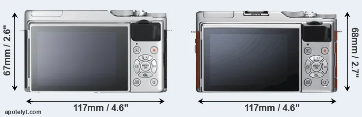 Comparison X-A10 or X-A5 rear