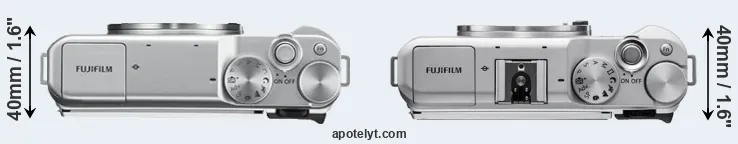 Compare X-A10 versus X-A5 top