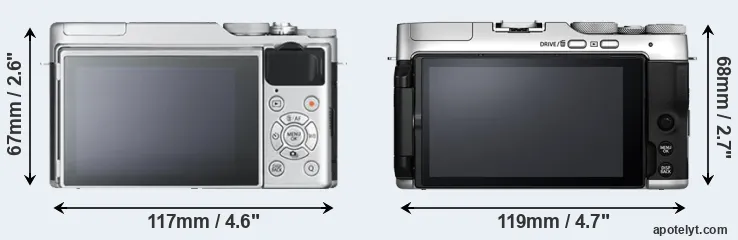 Comparison X-A10 or X-A7 rear