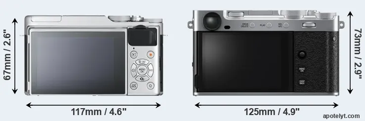 Comparison X-A10 or X-E5 rear