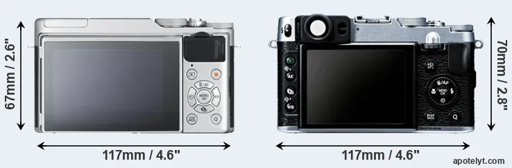 Comparison X-A10 or X20 rear