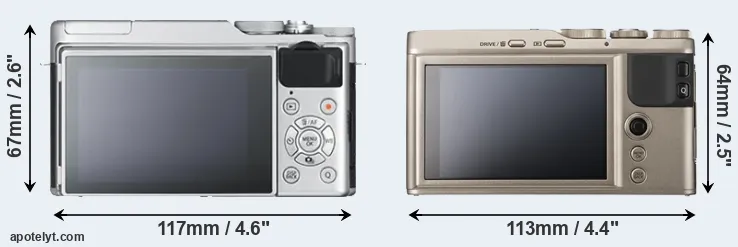 Comparison X-A10 or XF10 rear