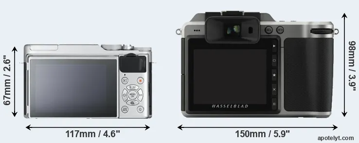 Comparison X-A10 or X1D rear