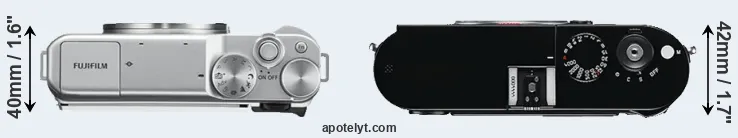 Compare X-A10 versus M Typ 240 top