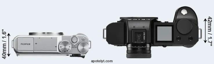 Compare X-A10 versus Leica SL2 top