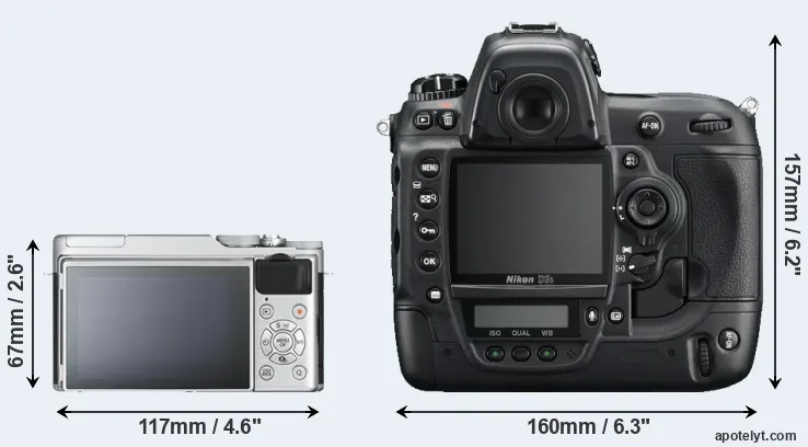 Comparison X-A10 or D3S rear