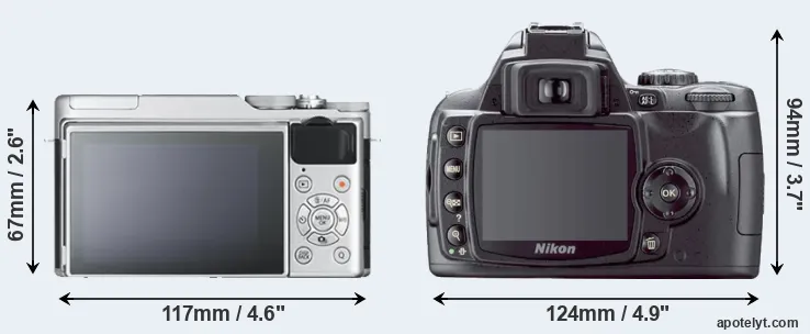 Comparison X-A10 or D40X rear
