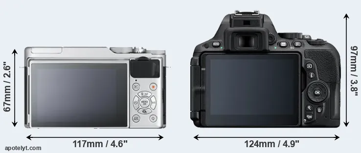 Comparison X-A10 or D5500 rear