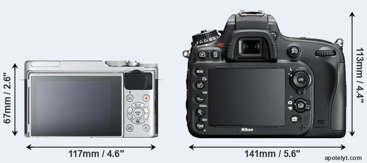 Comparison X-A10 or D610 rear