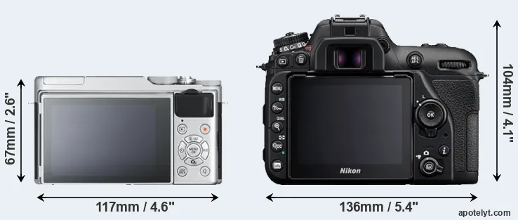 Comparison X-A10 or D7500 rear