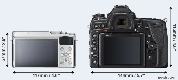 Comparison X-A10 or D780 rear