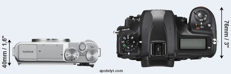 Compare X-A10 versus D780 top