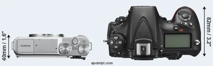 Compare X-A10 versus D810 top