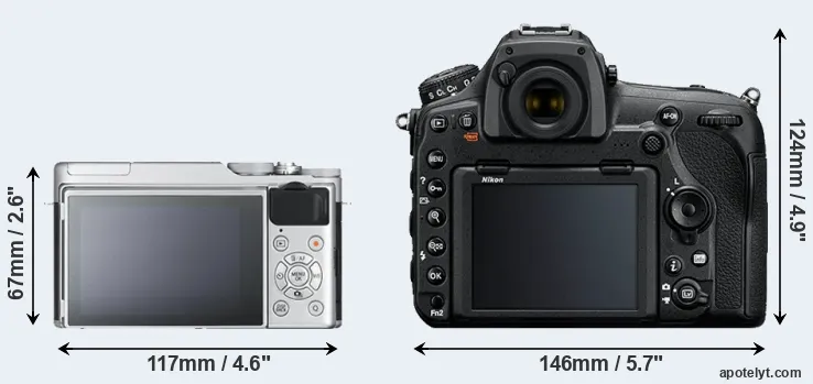 Comparison X-A10 or D850 rear