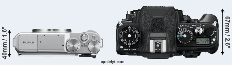 Compare X-A10 versus Df top