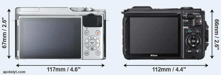 Comparison X-A10 or W300 rear